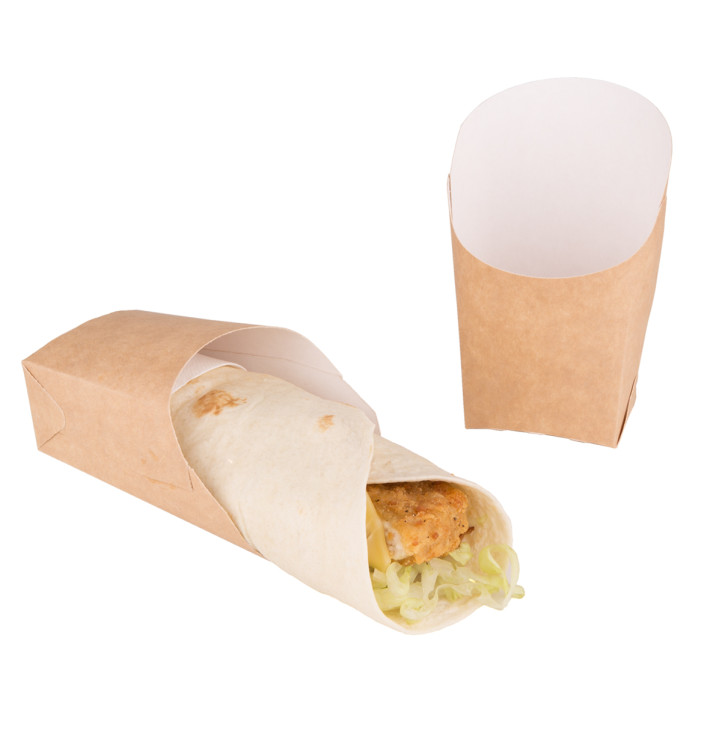 Embalagem Kraft para Wraps 60x50x120mm (25 Uds) Embalagem Kraft para Wraps 60x50x120mm (25 Uds)