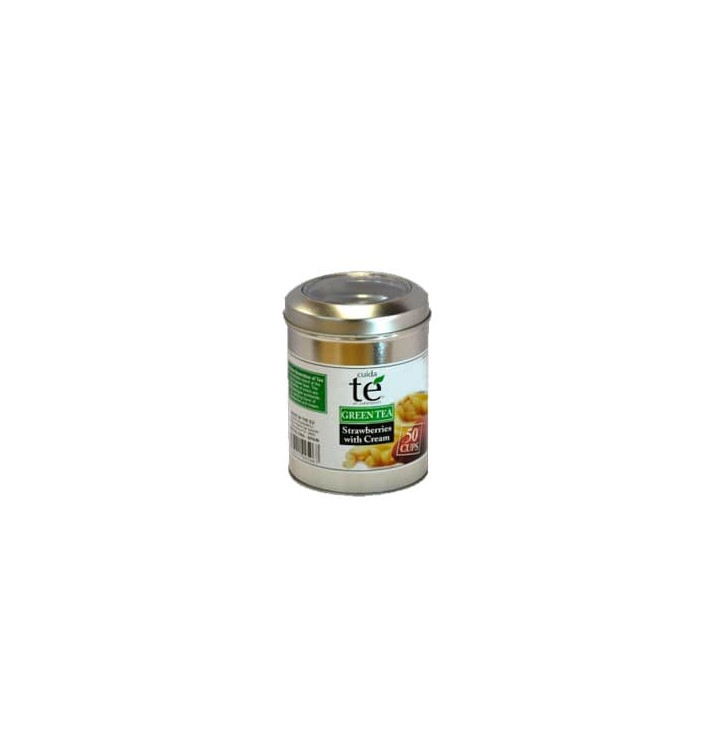 Chá Verde Morangos com Creme a Granel (100 Gramas) Chá Verde Morangos com Creme a Granel (100 Gramas)