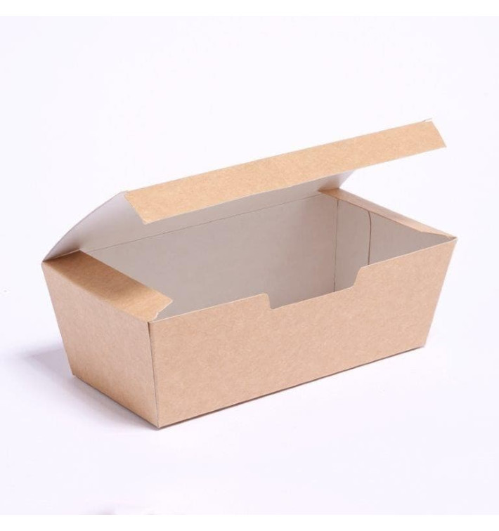 Caixa Take Away Kraft 16,5x7,5x6cm (25 Uds) Caixa Take Away Kraft 16,5x7,5x6cm (25 Uds)