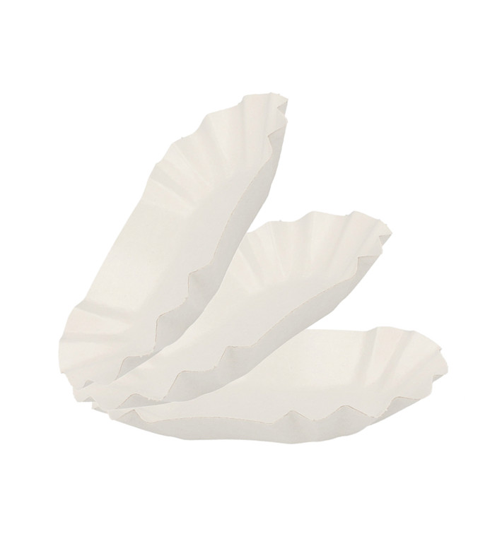 Bandeja de Cartão Oval Plastificada 16,5x10x3,5cm (250 Uds) Bandeja de Cartão Oval Plastificada 16,5x10x3,5cm (250 Uds)