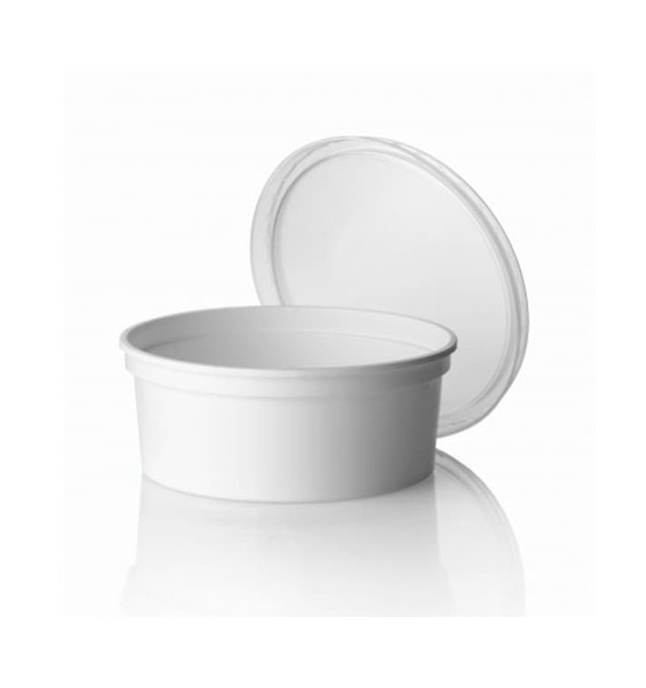 Embalagem Plastico Redondo Branco 350ml Ø11,5cm (25 Uds) Embalagem Plastico Redondo Branco 350ml Ø11,5cm (25 Uds)