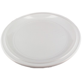 Prato Plástico Pizza PS Branco 280 mm 