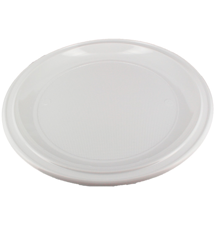 Prato Plástico Pizza PS Branco 280 mm Prato Plástico Pizza PS Branco 280 mm