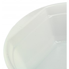 Tigela de Plastico PS Branco 630ml Ø16cm (100 Uds)