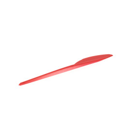 Faca de Plastico Vermelho PS 165 mm (15 Uds)
