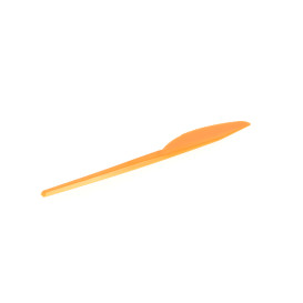 Faca de Plastico Grande Laranja PS 165 mm (15 Uds)