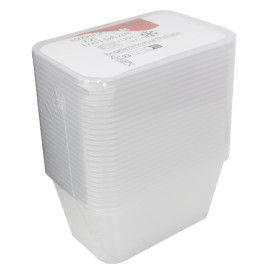 Embalagens Platico Rectangular Transp.1.000ml (50 Uds)