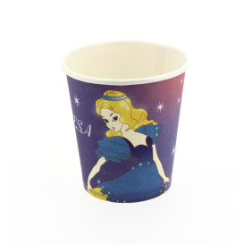 Copo Cartão Desenho Princesa 200 ml (25 Unidades)