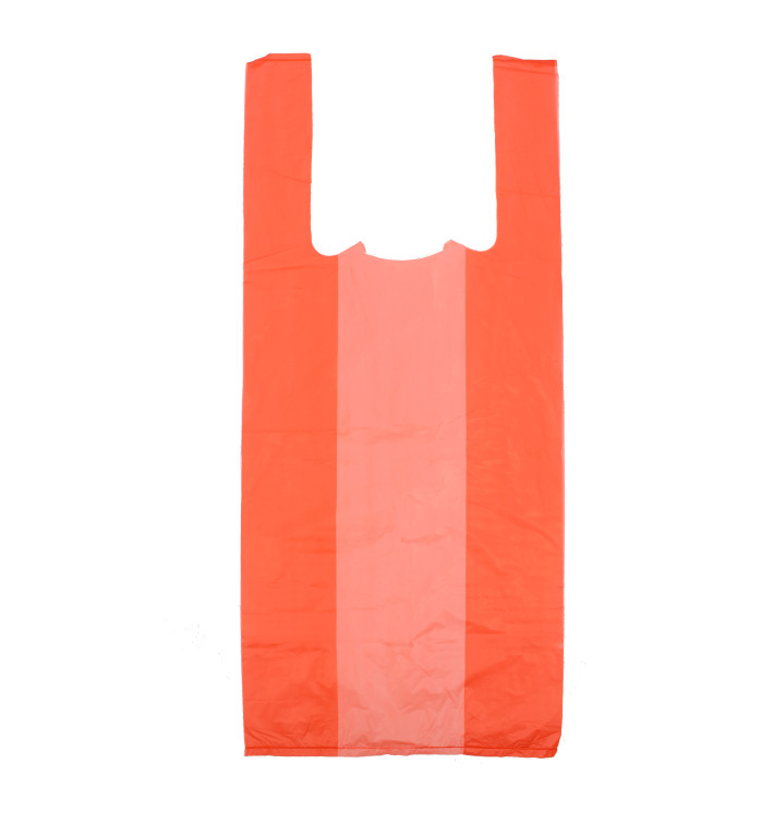 Saco Plastico Alça Vermelho 35x50cm Saco Plastico Alça Vermelho 35x50cm