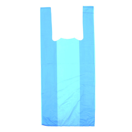 Saco Plastico Alça Azul 35x50cm (200 Unidades)