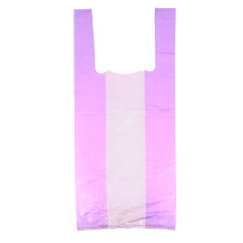 Saco Plastico Alça Lilás 35x50cm 