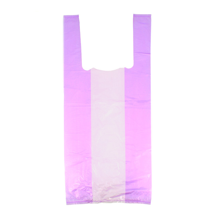 Saco Plastico Alça Lilás 35x50cm Saco Plastico Alça Lilás 35x50cm