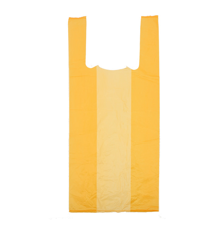 Saco Plastico Alça Laranja 35x50cm Saco Plastico Alça Laranja 35x50cm