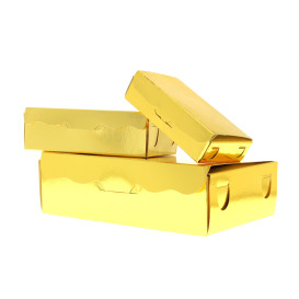 Caixa Bombons e Doces Ouro 14x8x3,5cm 250g (800 Uds)