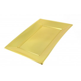 Bandeja de Plastico Ouro 330x230 mm (12 Uds)