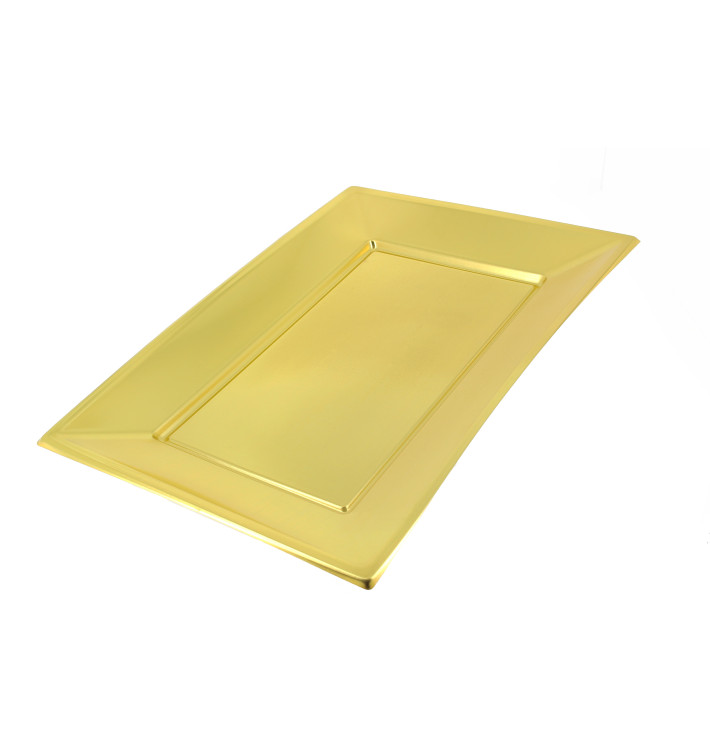 Bandeja de Plastico Ouro 330x230 mm Bandeja de Plastico Ouro 330x230 mm