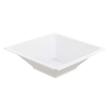 Tigela de Plastico PS Quadrada Branco 12x12cm (720 Uds)