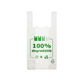 Saco Plastico Alça Degradável 100% 40x60cm 