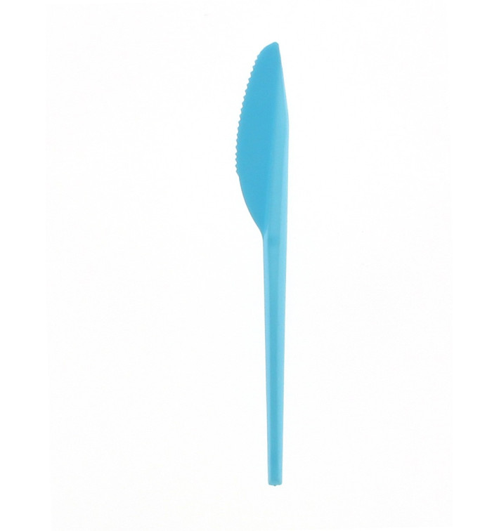 Faca de Plastico Grande Azul PS 165 mm Faca de Plastico Grande Azul PS 165 mm