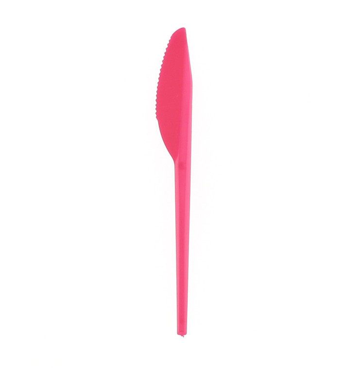 Faca de Plastico Fucsia PS 165 mm Faca de Plastico Fucsia PS 165 mm