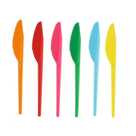 Faca de Plastico Vermelho PS 165 mm (15 Uds)