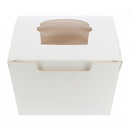 Caixa 1 Cupcake Branco 11x10x7,5cm (20 Unidades)