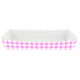 Bandeja Porta Waffle Aberta Rosa 18,2x12,2x3cm