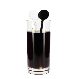 Agitador Bebidas de Plástico 175mm Preto (1000 Uds)