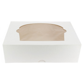Caixa 6 Cupcakes Branco 24,3x16,5x7,5cm (20 Unidades)