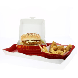 Caixa de Cartão Hamburguer 12x12x7 cm (25 Uds)