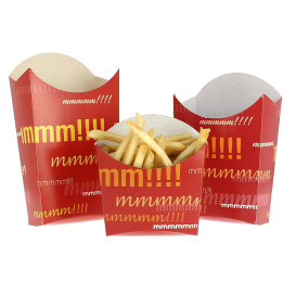 Caixa Batatas Fritas Pequena 8,2x2,2x9cm (25 Uds)