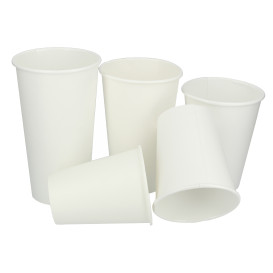 Copo de Cartão 16 Oz / 500 ml Branco Ø9,0cm (1000 Uds)