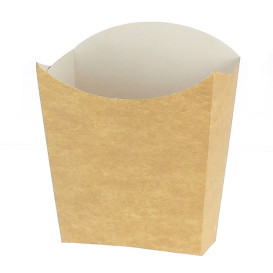 Caixa Batata Frita Pequeña Kraft 8,2x2,2x9cm (25 Uds)