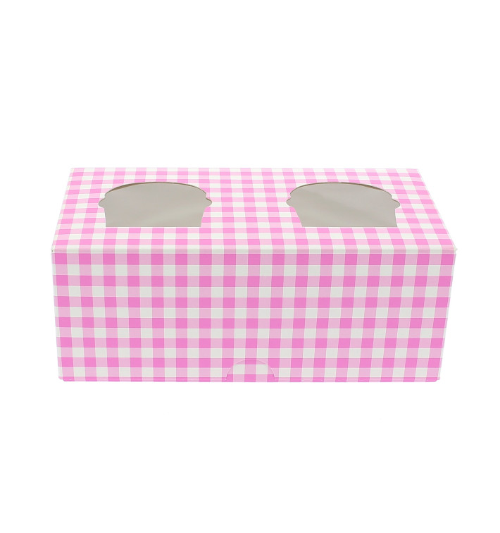 Caixa 2 Cupcakes Rosa 19,5x10x7,5cm (160 Unidades) Caixa 2 Cupcakes Rosa 19,5x10x7,5cm (160 Unidades)