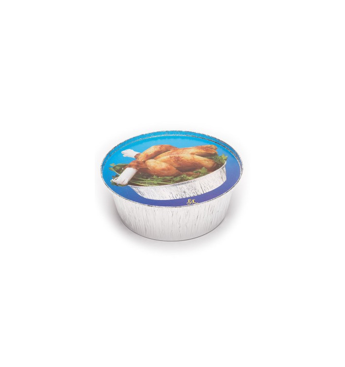 Tampa Embalagem Aluminio Redondo 1900ml (125 Uds) Tampa Embalagem Aluminio Redondo 1900ml (125 Uds)