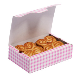 Caixa Pastelaria Rosa 17,5x11,5x4,7cm 250g (20 Uds)