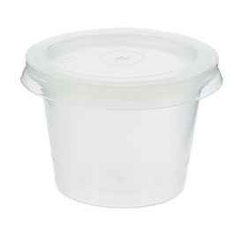 Copo para Molhos PP Trans. com Tampa 33ml (3000 Uds)