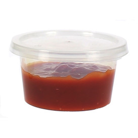 Copo para Molhos PP Trans. com Tampa 120ml (50 Uds)