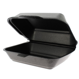 Embalagem Foam LunchBox Preto 185x155x70mm 