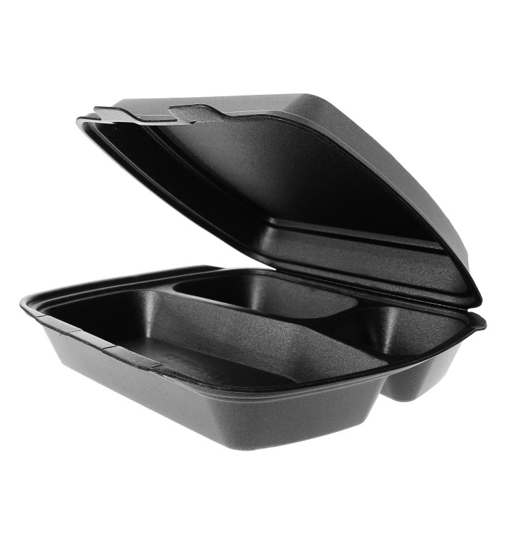 Embalagem Foam PortaMenus 3 Comp. Preto Embalagem Foam PortaMenus 3 Comp. Preto