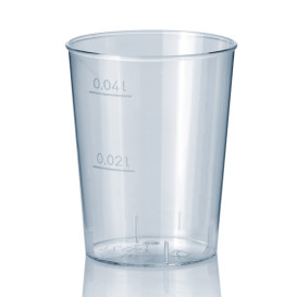 Copo Plastico Cristal Transparente PS 40ml 