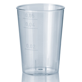 Copo Plastico Cristal Transparente PS 50ml 