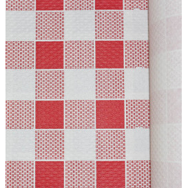 Toalha Papel Rolo Quadros Vermelhos 1x100m 40g (1 Ud)