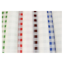 Toalha Papel Rolo Quadros Vermelhos 1x100m 40g (1 Ud)