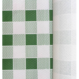 Toalha Papel Rolo Quadros Verdes 1x100m 40g (1 Ud)