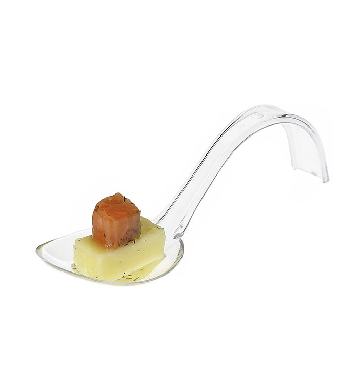 Colher Plastico Degustação Asa Curva 130mm Colher Plastico Degustação Asa Curva 130mm
