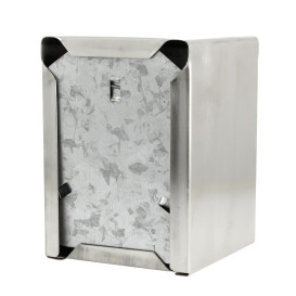 Dispensador Guardanapos Inoxidável Miniservis 17x17 (12 Uds)