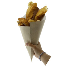Cone de Papel Kraft 295mm 250g (200 Uds)