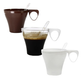 Chavena Plastico Café Curto 80ml Transparente (1.200 Uds)