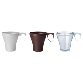 Chavena Plastico Café Curto 80ml Transparente (1.200 Uds)
